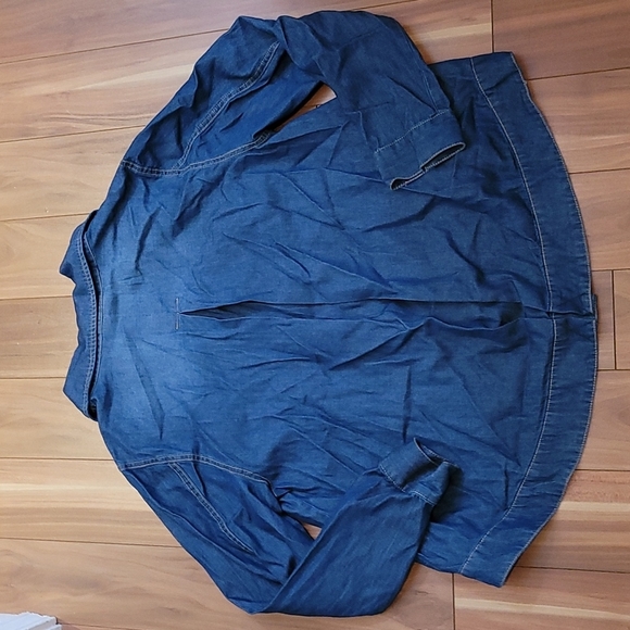 Nwt DIANE GILMAN box pleat boxy jacket - Picture 4 of 4